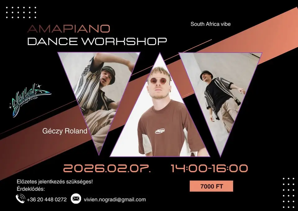 AMAPIANO DANCE WORKSHOP . Let's bring the throbbing of South Africa to Szeged